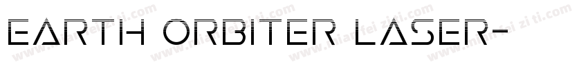 Earth Orbiter Laser字体转换